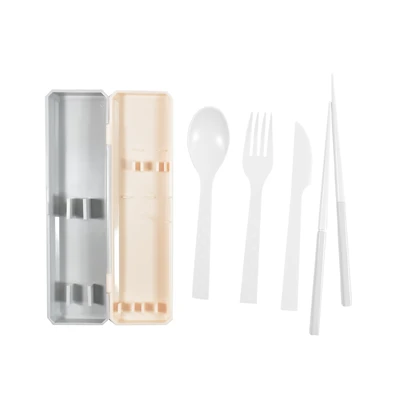 Gambar Kokubo Go Out Alat Makan Pale Dogwood Set 4 pcs