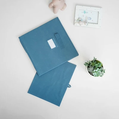 Gambar Informa Kotak Penyimpanan Lipat 32x25x32 cm - Biru