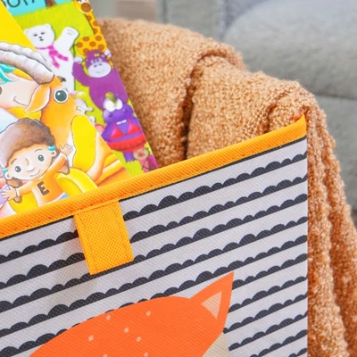 Gambar Informa Kotak Penyimpanan Lipat Motif Fox 29x23x29 cm - Oranye