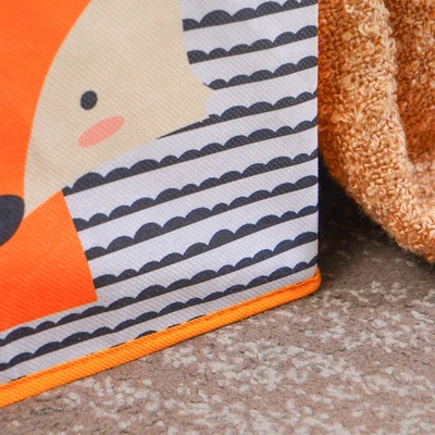 Gambar Informa Kotak Penyimpanan Lipat Motif Fox 29x23x29 cm - Oranye