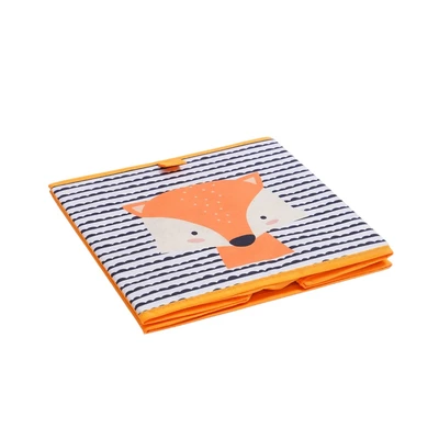 Gambar Informa Kotak Penyimpanan Lipat Motif Fox 29x23x29 cm - Oranye