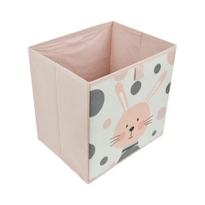 Gambar Informa Kotak Penyimpanan Lipat Motif Rabbit 29x23x29 cm - Pink