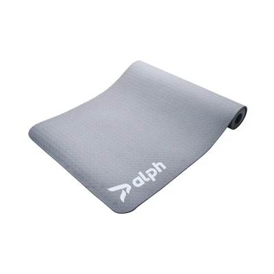 Gambar Alph Matras Yoga Single Layer Pattern Weave - Abu-abu