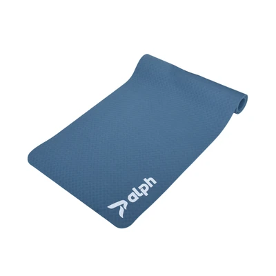 Gambar Alph Matras Yoga Tpe Single Layer Pattern Weave - Biru