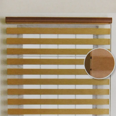 Gambar Sambo-tex 90x180 Cm Roller Blind Zebra - Cokelat Muda