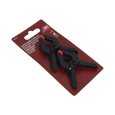 Gambar Ace Set 2 Pcs Klem Plastik 5.1 Cm - Hitam