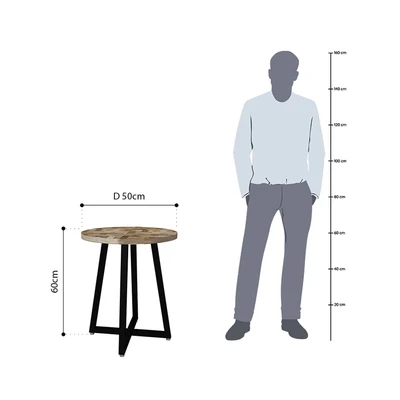 Gambar Informa Manford x Meja Tamu 50 cm - Cokelat