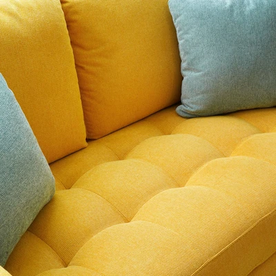 Gambar Nordia Arlington Sofa Fabric 2 Seater - Kuning