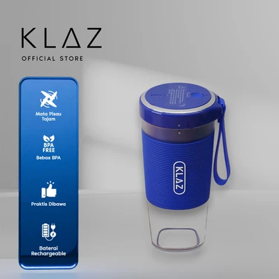 Gambar Klaz Blender Portabel 300 ml 50 Watt 17500Rpm - Biru