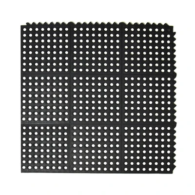 Gambar Krisfloor 91x91x1 cm Karpet Heavyduty Anti Slip - Hitam