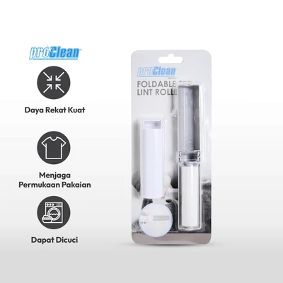 Gambar Proclean Set 2 Pcs Lint Roller Lipat - Putih