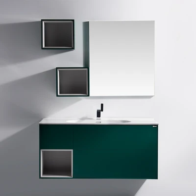 Gambar Home Galleria Oudina II Set Kabinet Kamar Mandi - Hijau