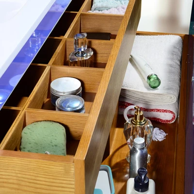 Gambar Home Galleria Oceana Set Kabinet Kamar Mandi Dengan Cermin - Biru