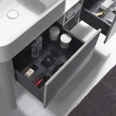 Gambar Home Galleria Set Osborn Kabinet Kamar Mandi Dengan 2 Wastafel