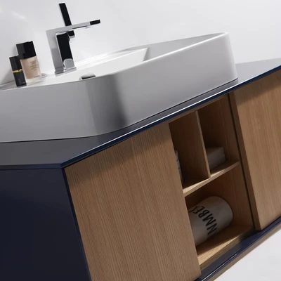 Gambar Home Galleria Oliver Set Kabinet Kamar Mandi - Hitam