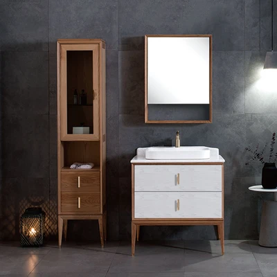 Gambar Home Galleria Osmond Set Kabinet Kamar Mandi - Putih