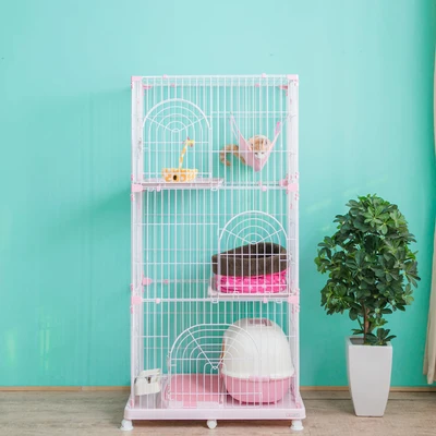 Gambar Iris Kandang Kucing 93x63x178 cm - Pink