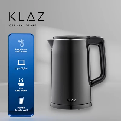 Gambar Klaz Teko Listrik Digital Double Wall 1.7 Liter