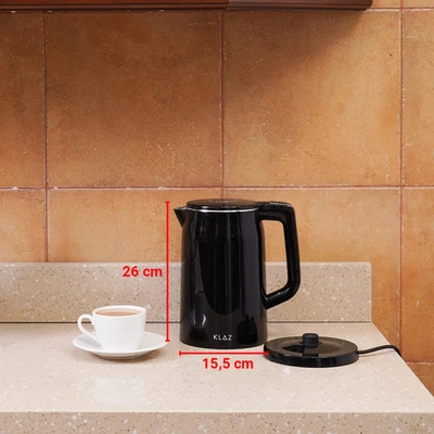 Gambar Klaz Teko Listrik Digital Double Wall 1.7 Liter