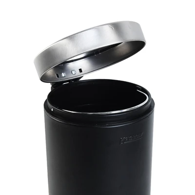 Gambar Krisbow Tempat Sampah Pedal Stainless Steel Round 3 Liter V1 - Hitam