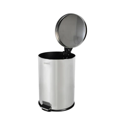 Gambar Krisbow Tempat Sampah Pedal Stainless Steel Round 3 Liter - Silver Mirror