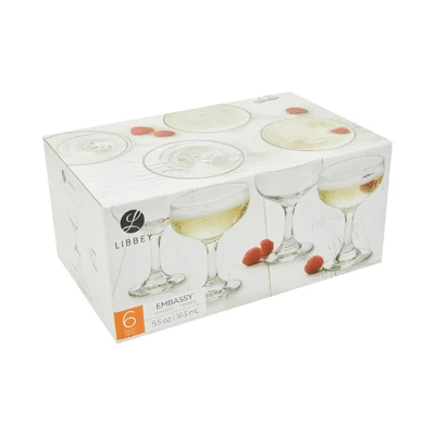 Gambar Libbey 163 Ml Set 6 Pcs Gelas Sampanye