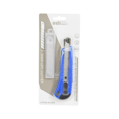 Gambar Odi Cutter Dengan Refill Pisau 18 mm - Biru
