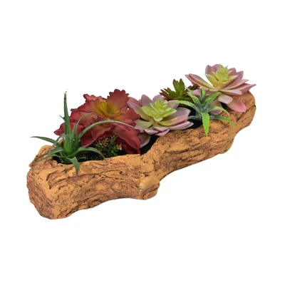 Gambar Arthome Tanaman Artifisial Succulent Sedum Dengan Pot Ashtray 33xx15x14 cm - Mix