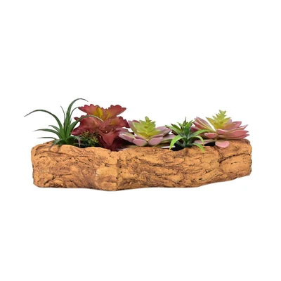 Gambar Arthome Tanaman Artifisial Succulent Sedum Dengan Pot Ashtray 33xx15x14 cm - Mix
