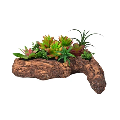 Gambar Arthome Tanaman Artifisial Succulent Sedum Dengan Pot Ashtray 33xx21x16 cm - Mix