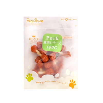 Gambar Petz Route 180 Gr Camilan Anjing Piggy White Gum Stick Dumbbel Fish