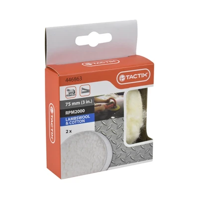 Gambar Tactix Set 2 Pcs Pad Mesin Poles Dengan Velcro 7.5 cm