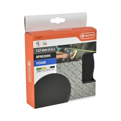 Gambar Tactix Pad Busa Mesin Poles Dengan Velcro Fine 12.7 cm