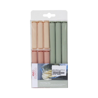 Gambar Cooking Color Prun Penjepit Plastik Makanan Set 9 pcs - Mix