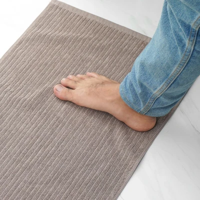 Gambar Informa Keset Kamar Mandi Katun Tarve 40x60 cm - Abu-Abu Sand