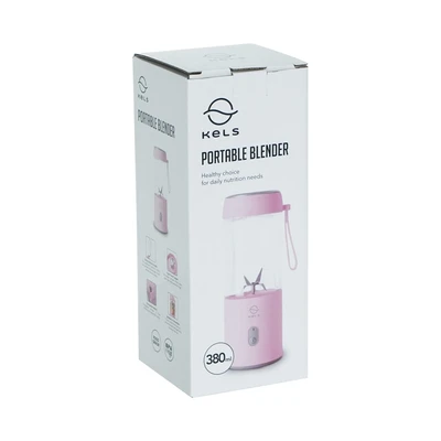 Gambar Kels Naoki Blender Portabel 380 ml 60 watt - Pink