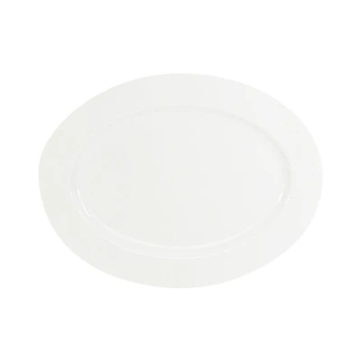 Gambar Kris Piring Makan Porcelain 38 cm - Putih