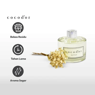 Gambar Cocodor 200 Ml April New Flower Fresh Reed Diffuser