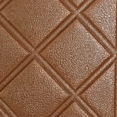 Gambar Wallbrick Wallpaper 3D Soft Leather 60x60 cm P7 - Cokelat
