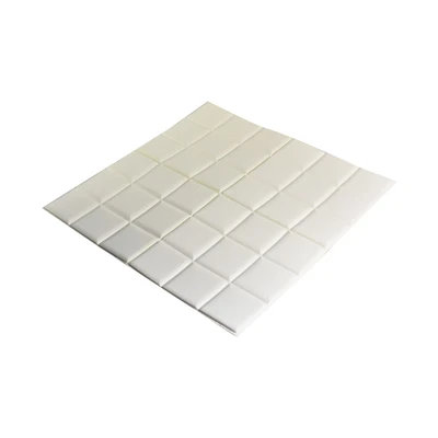 Gambar Wallbrick Wallpaper 3D Motif Kotak 60x60 cm - Putih