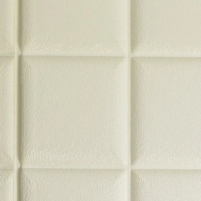 Gambar Wallbrick Wallpaper 3D Motif Kotak 60x60 cm - Putih