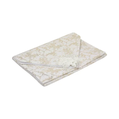 Gambar Informa Table Runner Polyester Foil Print 33x180 cm - Putih