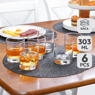 Gambar Libbey Chicago Gelas Kaca 303 ml Set 6 Pcs Transparan