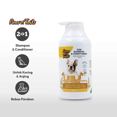 Gambar Paws N Tail Oatmeal Sampo & Kondisioner Anjing 2 In 1