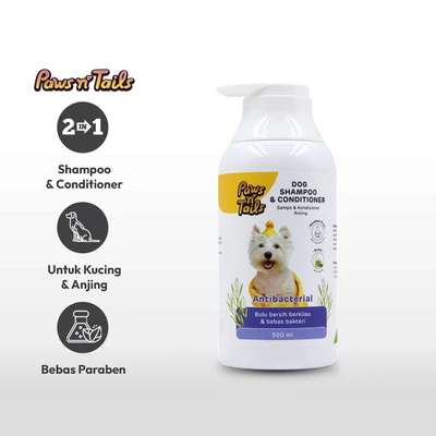 Gambar Paws N Tail Tea Tree Oil Sampo & Kondisioner Anjing 2 In 1