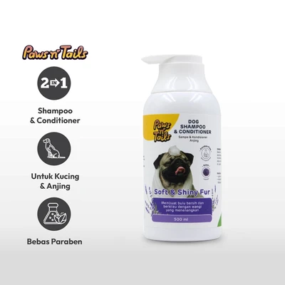 Gambar Paws N Tail Lavender Sampo & Kondisioner Anjing 2In1