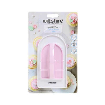 Gambar Wiltshire Dual Fondant Smoother 8.1x15 cm - Pink