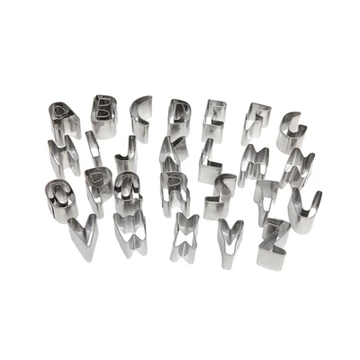 Gambar Wiltshire Cetakan Kue Stainless Steel Bentuk Huruf Set 26 pcs - Silver