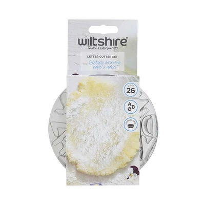 Gambar Wiltshire Cetakan Kue Stainless Steel Bentuk Huruf Set 26 pcs - Silver