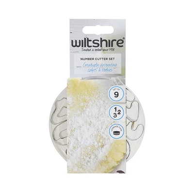 Gambar Wiltshire Cetakan Kue Stainless Steel Bentuk Angka Set 9 pcs - Silver